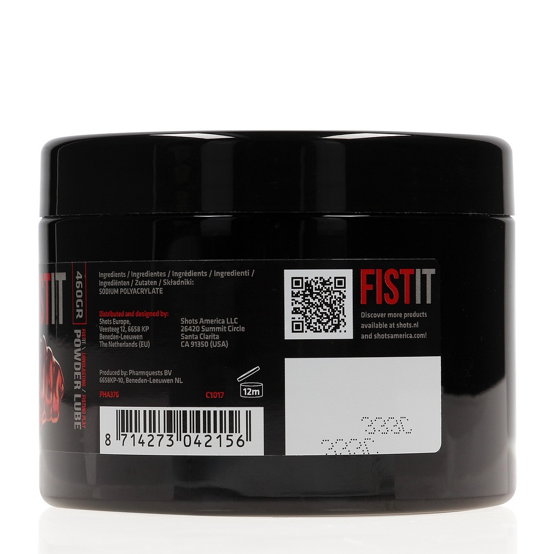 LUBRIFICANTE EM PÓ POWDER LUBE 16.2 OZ 460 GR FIST IT 3