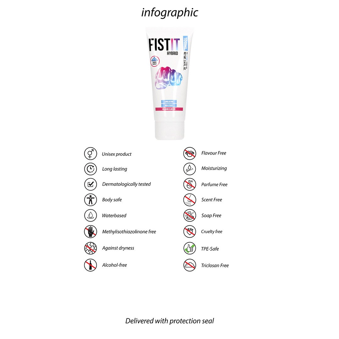 LUBRIFICANTE HÍBRIDO HYBRID 3.4 FL OZ 100 ML FIST IT 3