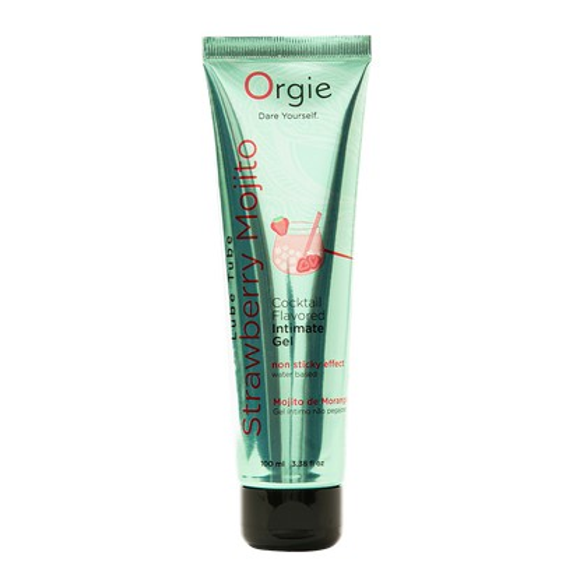 LUBRIFICANTE LUBE TUBE COCKTAIL MOJITO DE MORANGO 100ML ORGIE 5