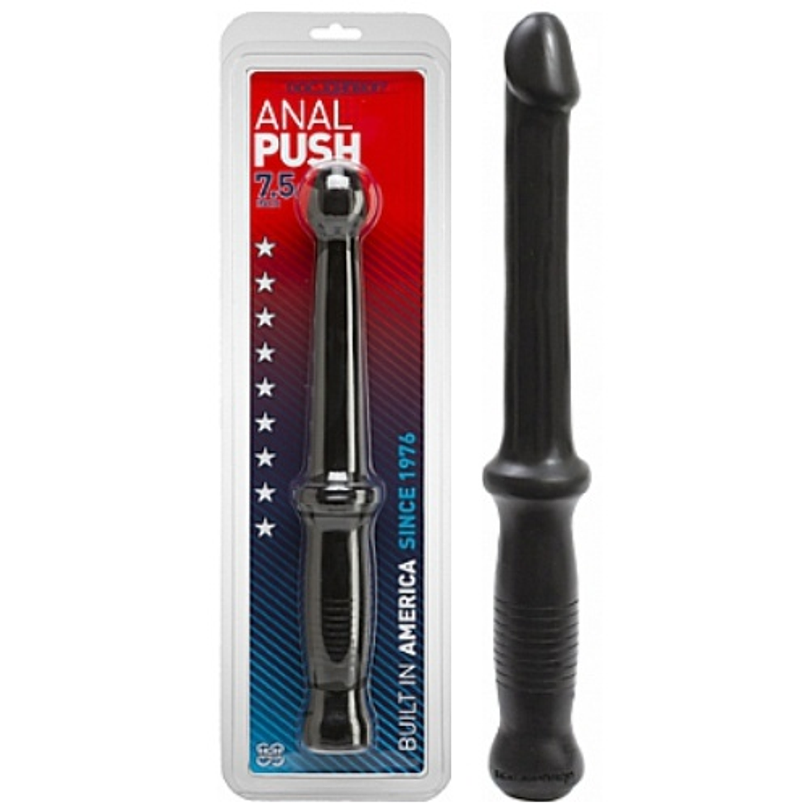 DILDO COM CABO ANAL PUSH PRETO 2