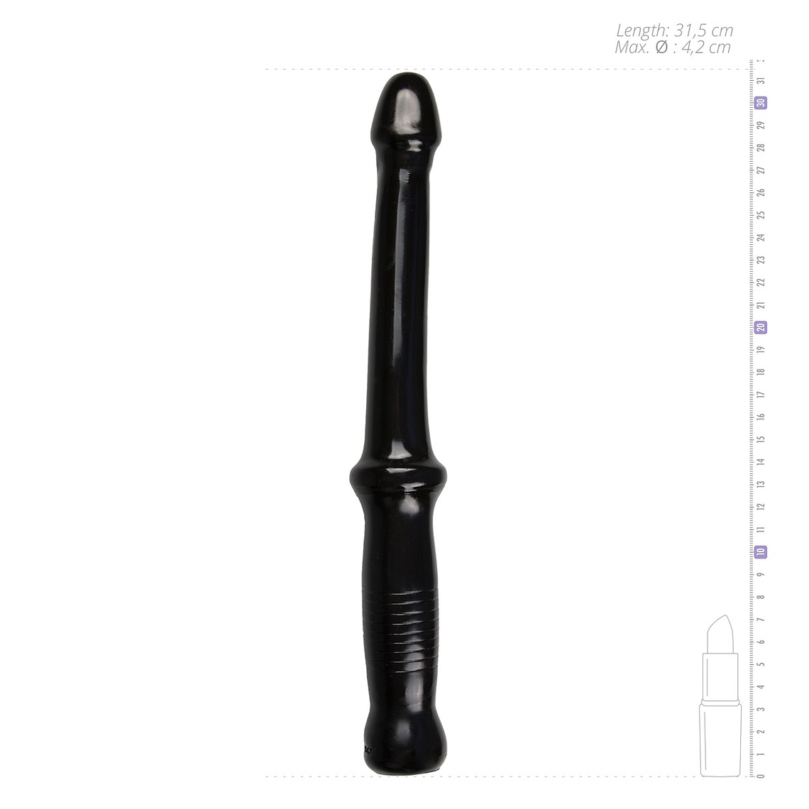 DILDO COM CABO ANAL PUSH PRETO 4