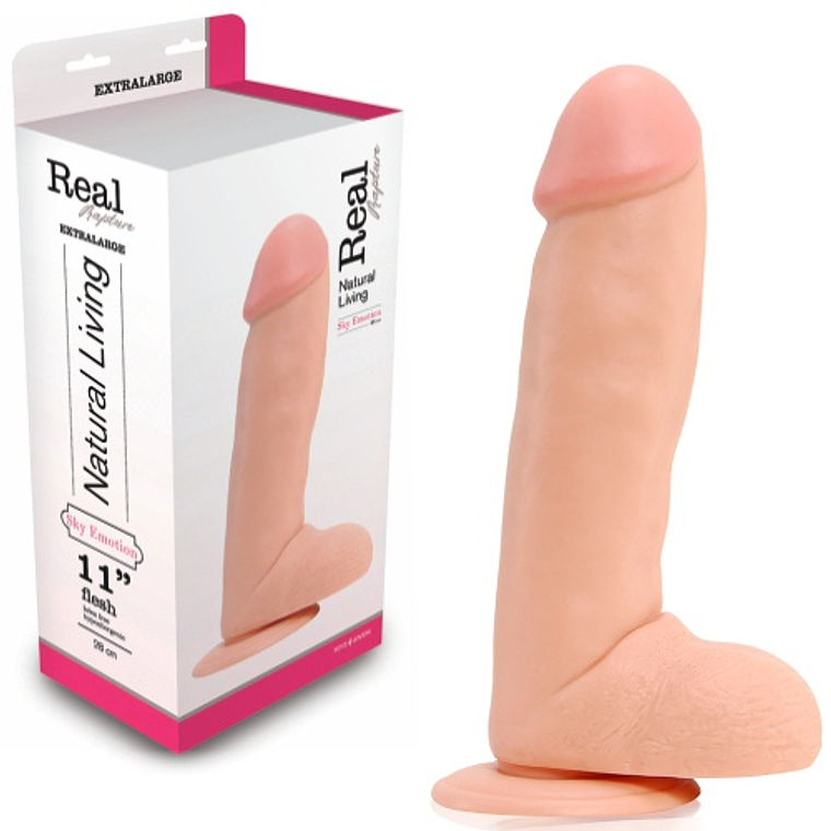 DILDO REALÍSTICO REAL RAPTURE SKY EMOTION 11'' BRANCO 2