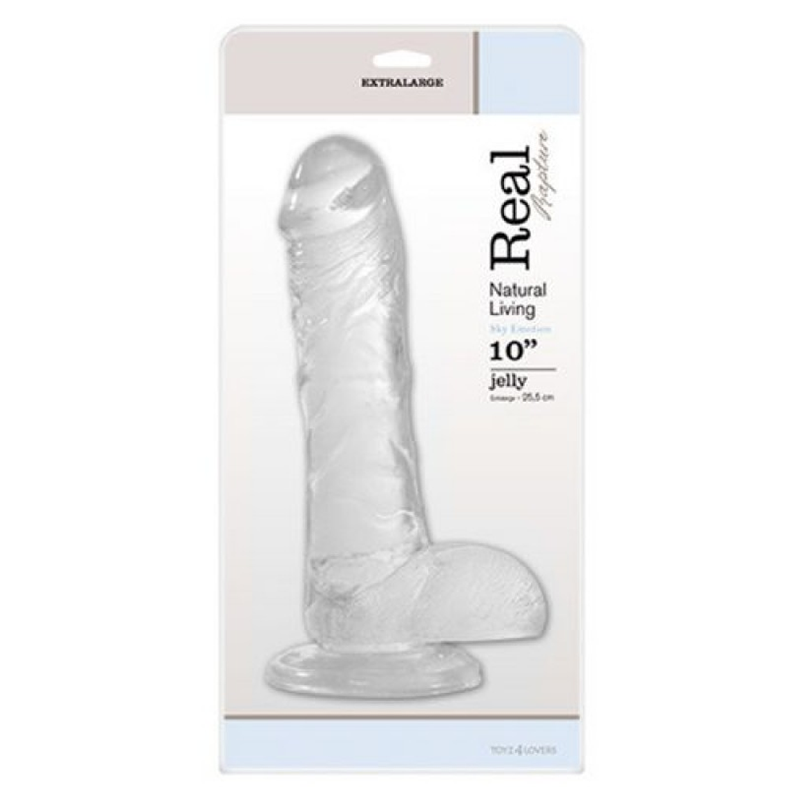 DILDO REAL RAPTURE SKY EMOTION 10'' TRANSPARENTE 3