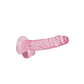 DILDO REALISTA COM TESTÍCULOS CRYSTAL CLEAR 7 /18 CM ROSA REALROCK - Thumbnail 4