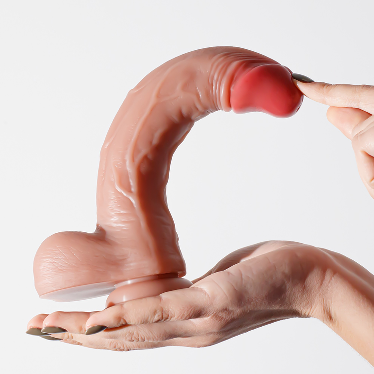 DILDO DE SILICONE LÍQUIDO INVIKTUS 9 CRUSHIOUS PELE 7