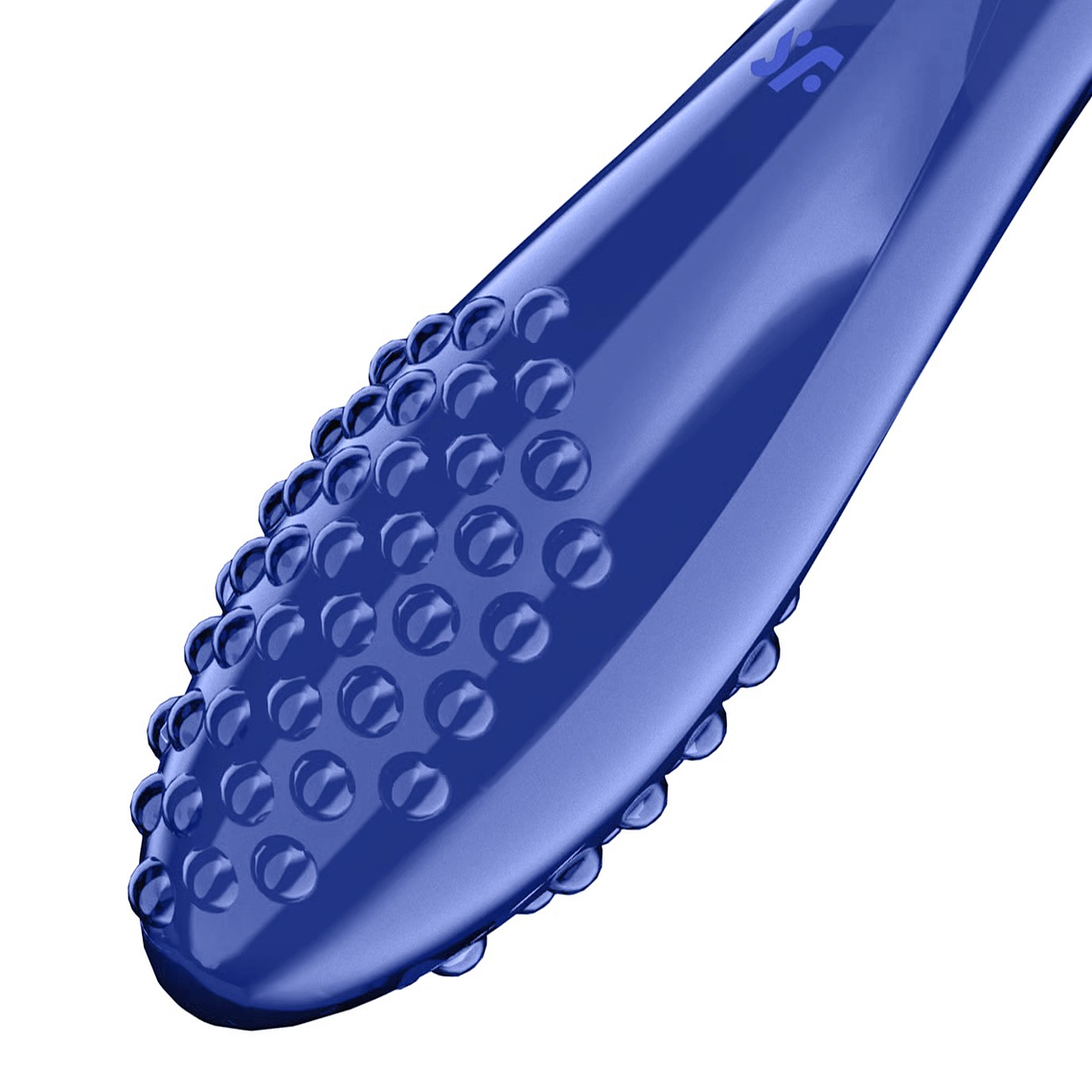 DILDO DE VIDRO DAZZLING CRYSTAL 2 AZUL SATISFYER 5