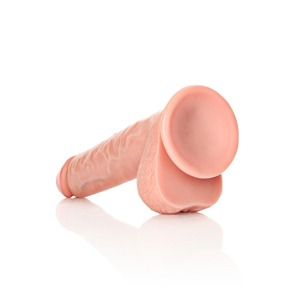 DILDO REALISTA COM TESTÍCULOS STRAIGHT 11 /28 CM FLESH REALROCK 5
