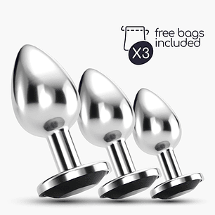 ANAL TRAIN TRIO BIJOU PRETO CRUSHIOUS COM BOLSAS INDIVIDUAIS GRÁTIS