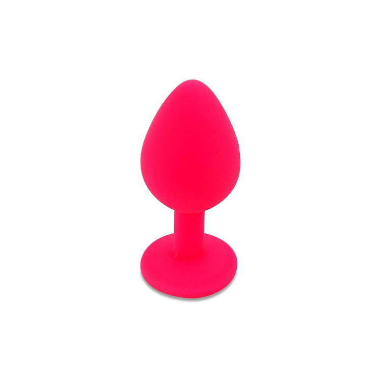 PLUG ANAL DE SILICONE COM JOIA ROSA CANDY LUST 4