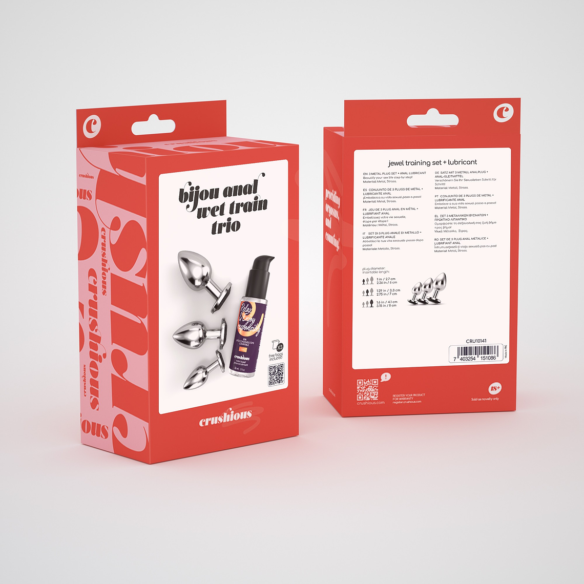 BIJOU ANAL WET TRAIN TRIO CRUSHIOUS PRETO 8