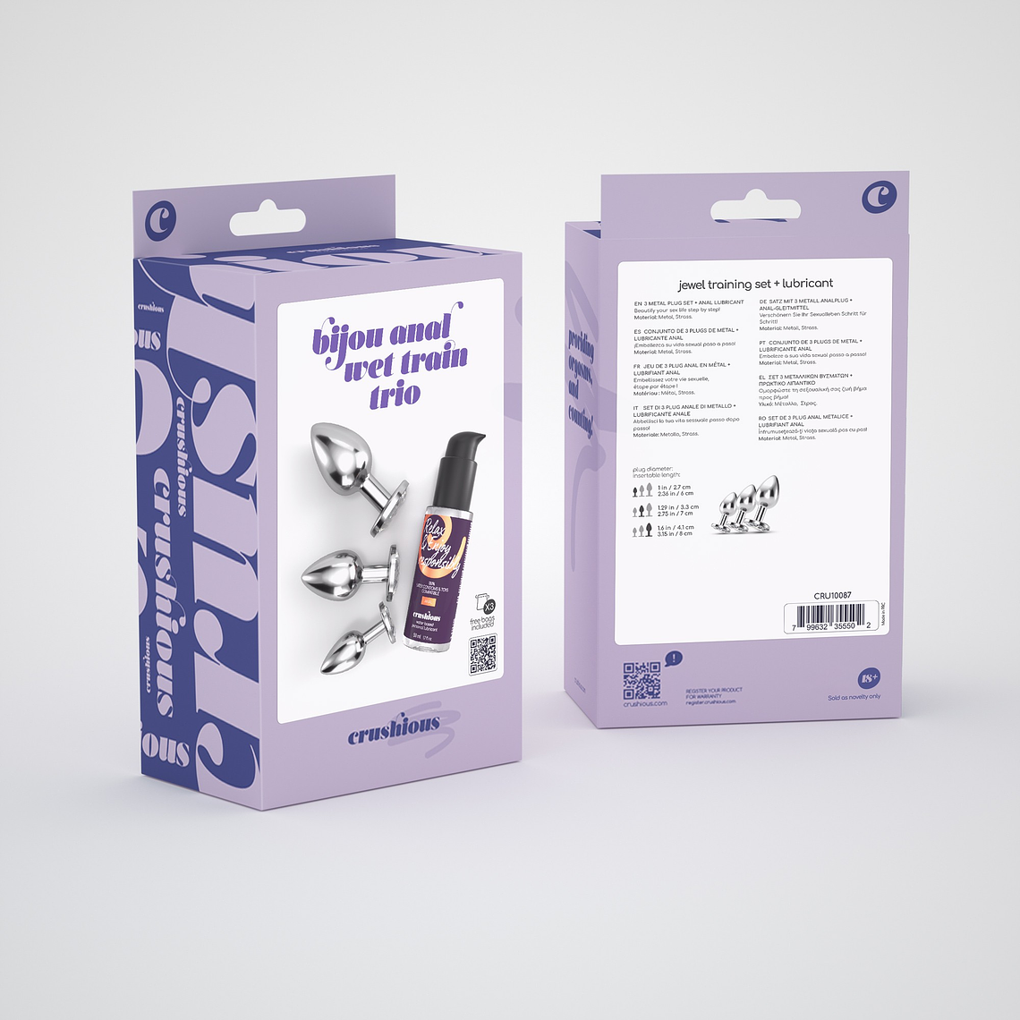 BIJOU ANAL WET TRAIN TRIO CRUSHIOUS TRANSPARENTE 7