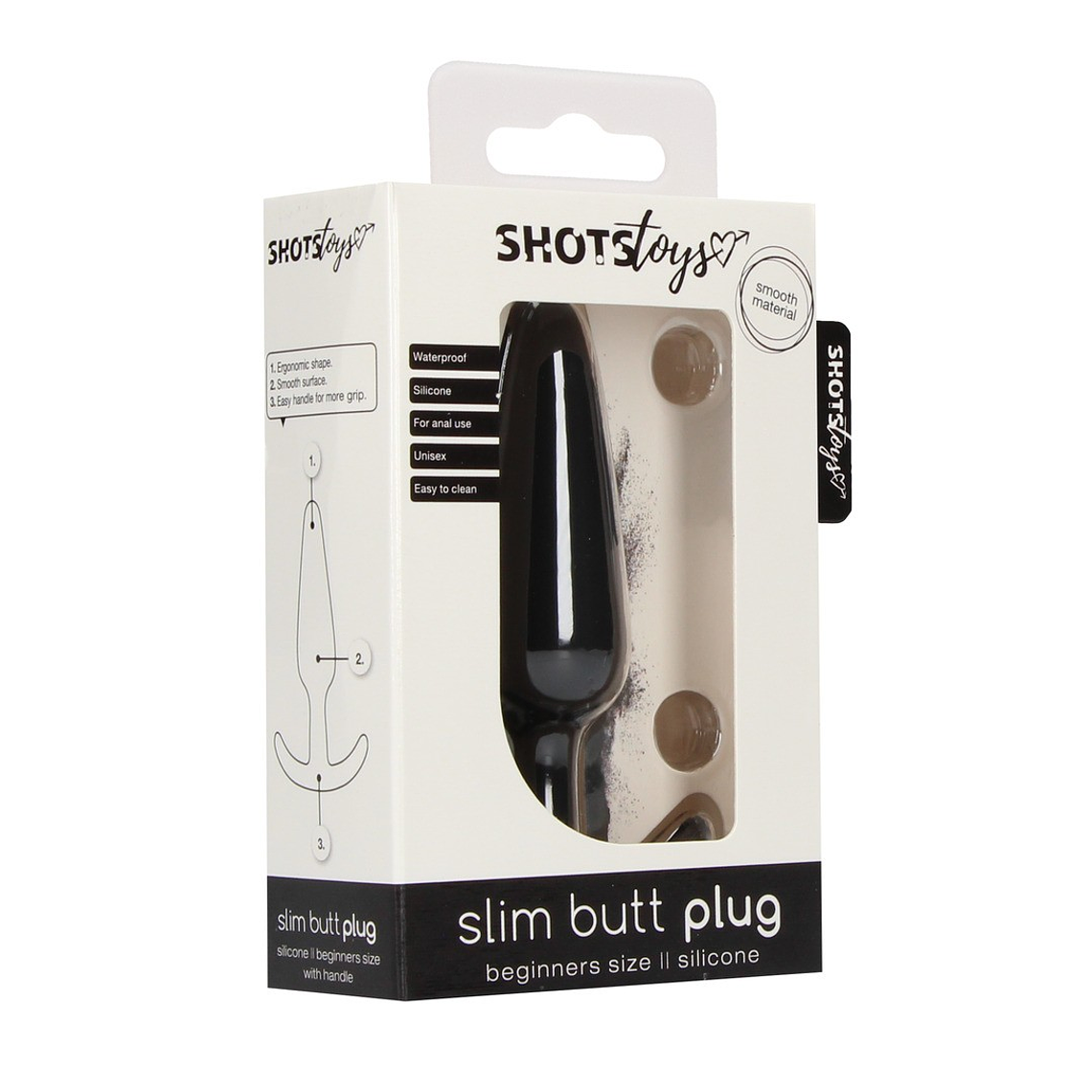 PLUG ANAL SLIM BEGINNER PRETO SHOTS TOYS 2
