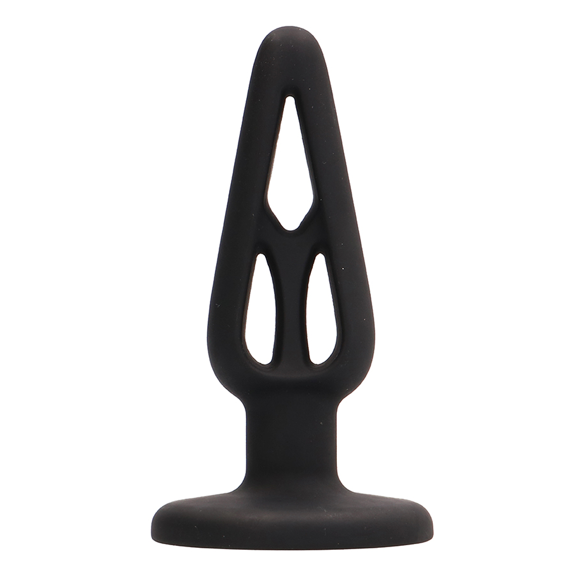 PLUG ANAL EM SILICONE PLUG & PLAY 4” PRETO 1