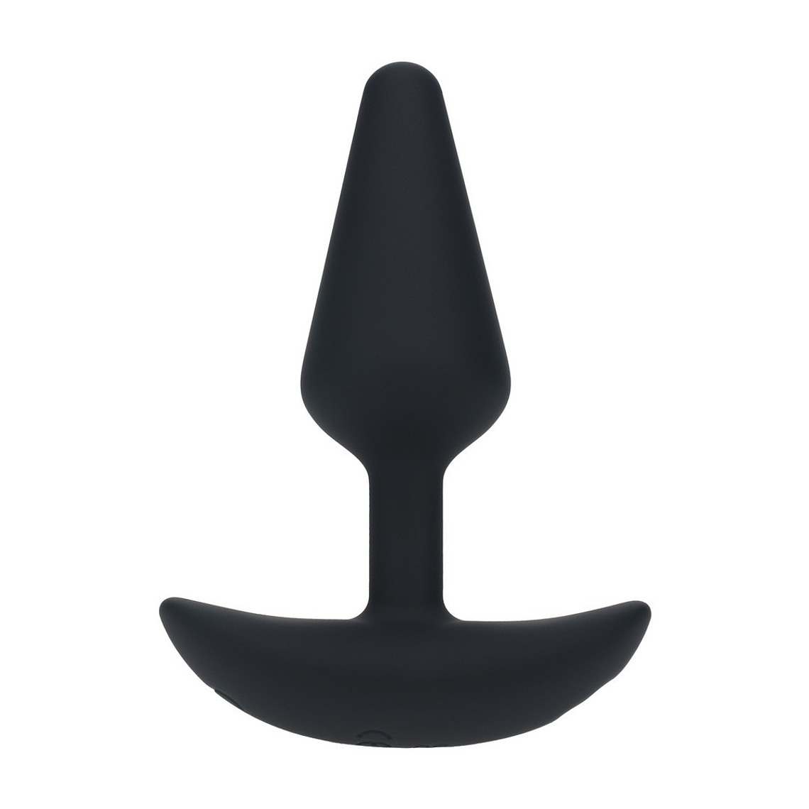 PLUG ANAL CLÁSSICO EM SILICONE COM VIBRAÇÃO S PRETO LEVELZ 1