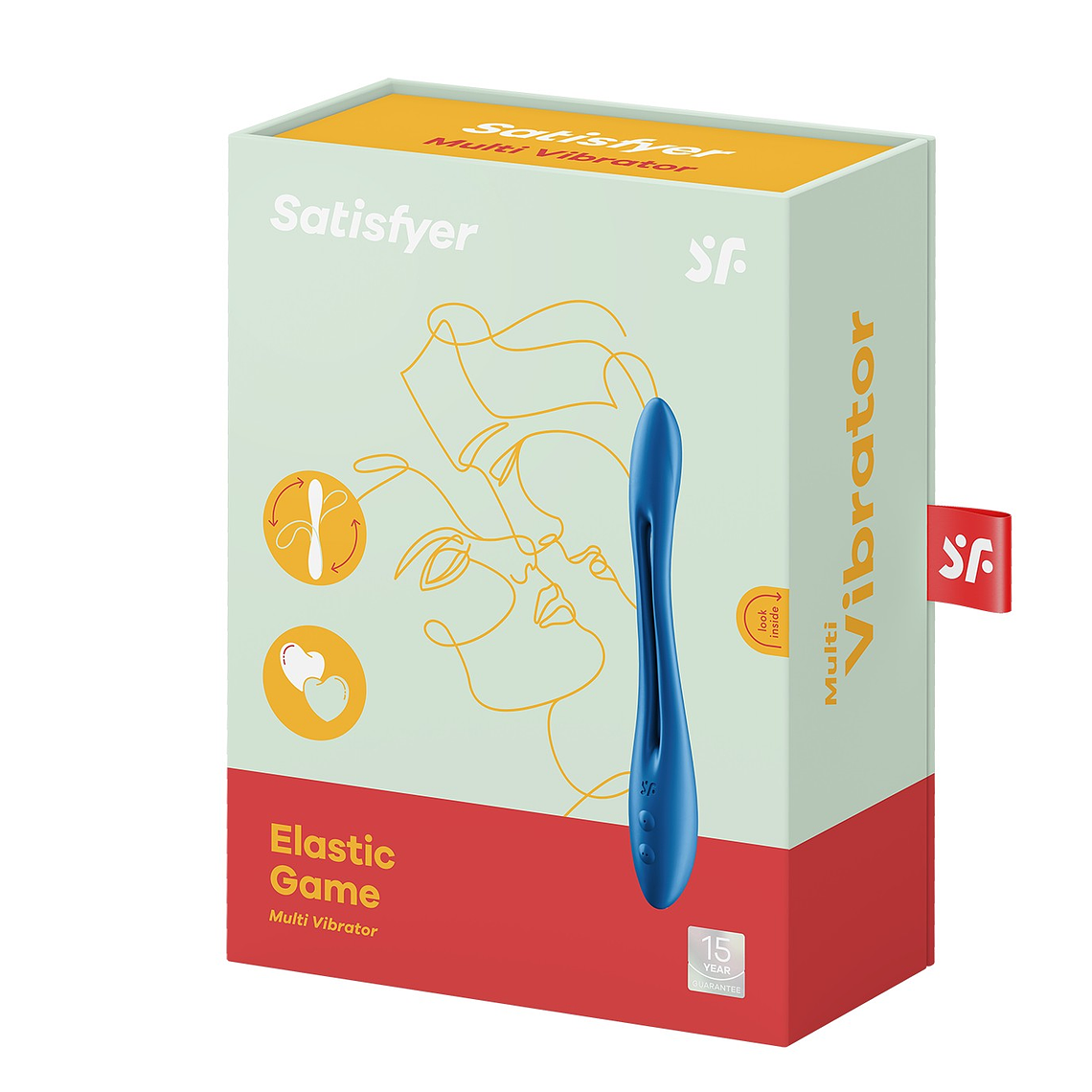 VIBRADOR ELASTIC GAME SATISFYER AZUL 9