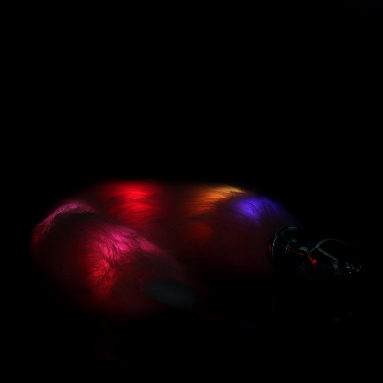 PLUG ANAL COM CAUDA DE RAPOSA ROSA LUMINOSA OUCH! 5