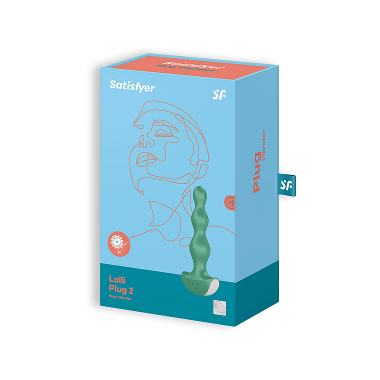 PLUG ANAL VIBRATÓRIO LOLLI PLUG 2 SATISFYER VERDE 6