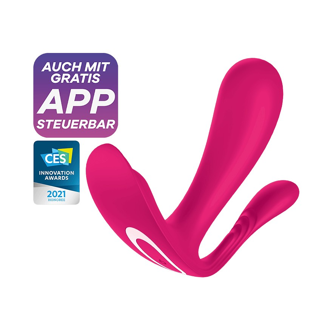 ESTIMULADOR DO PONTO-G E ANAL TOP SECRET + COM APP SATISFYER ROSA 3