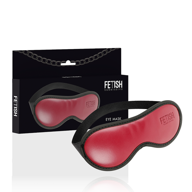 FETISH SUBMISSIVE DARK ROOM - MSCARA DE COURO VEGANO COM FORRO DE NEOPRENE 1