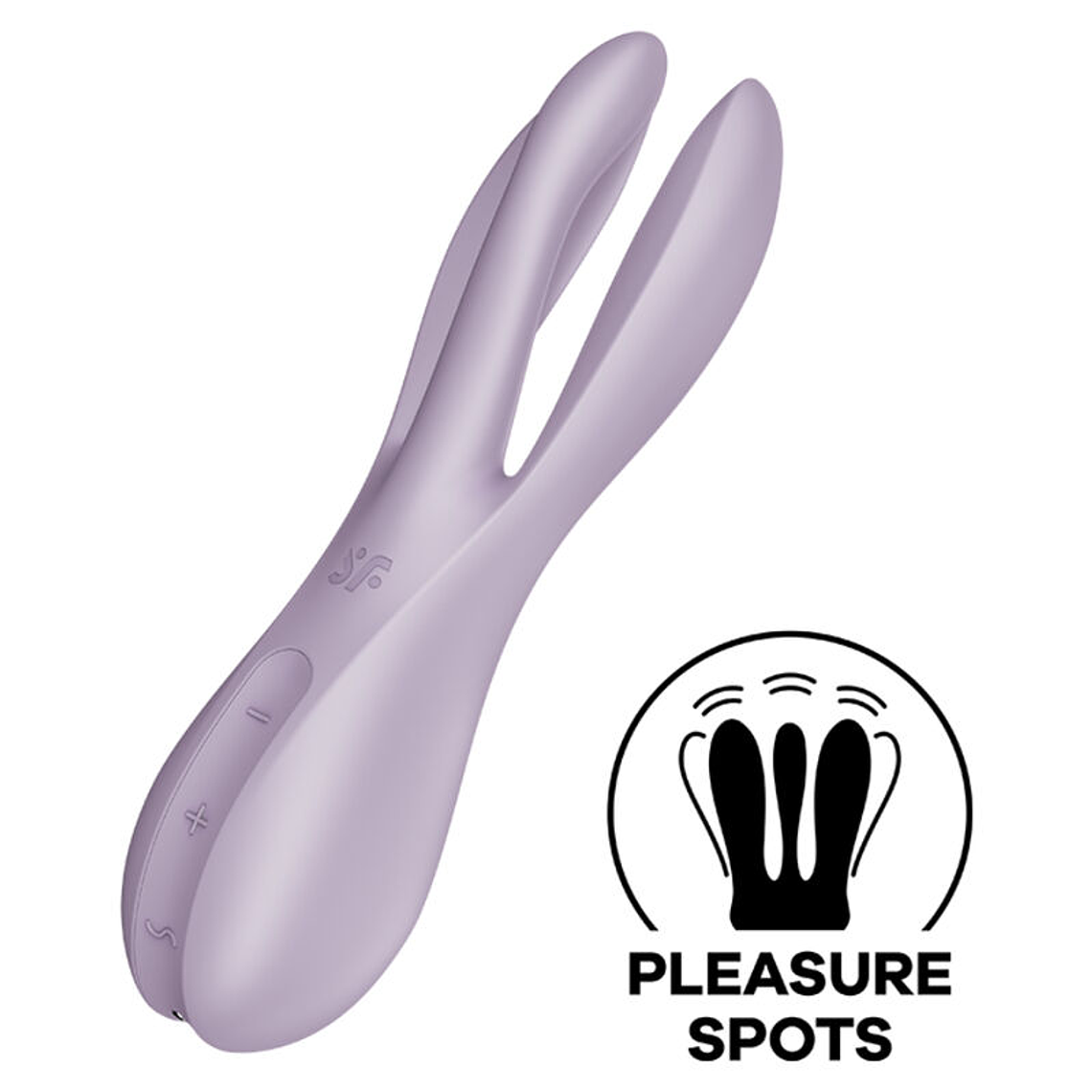 SATISFYER - VIBRADOR THREESOME 2 VIOLETA 1