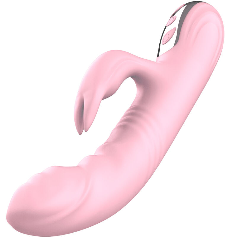 ARMONY - VIBRADOR DE COELHO TOTALMENTE ROSA EFEITO DE CALOR 1