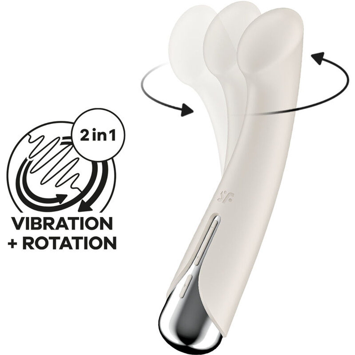 SATISFYER - SPINNING G-SPORT 1 VIBRADOR ROTATOR BEGE 1