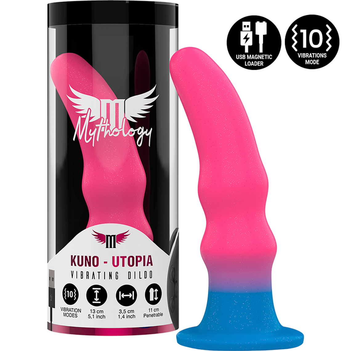 MYTHOLOGY - KUNO UTOPIA DILDO S - VIBRADOR WATCHME TECNOLOGIA SEM FIO COMPATÍVEL 1