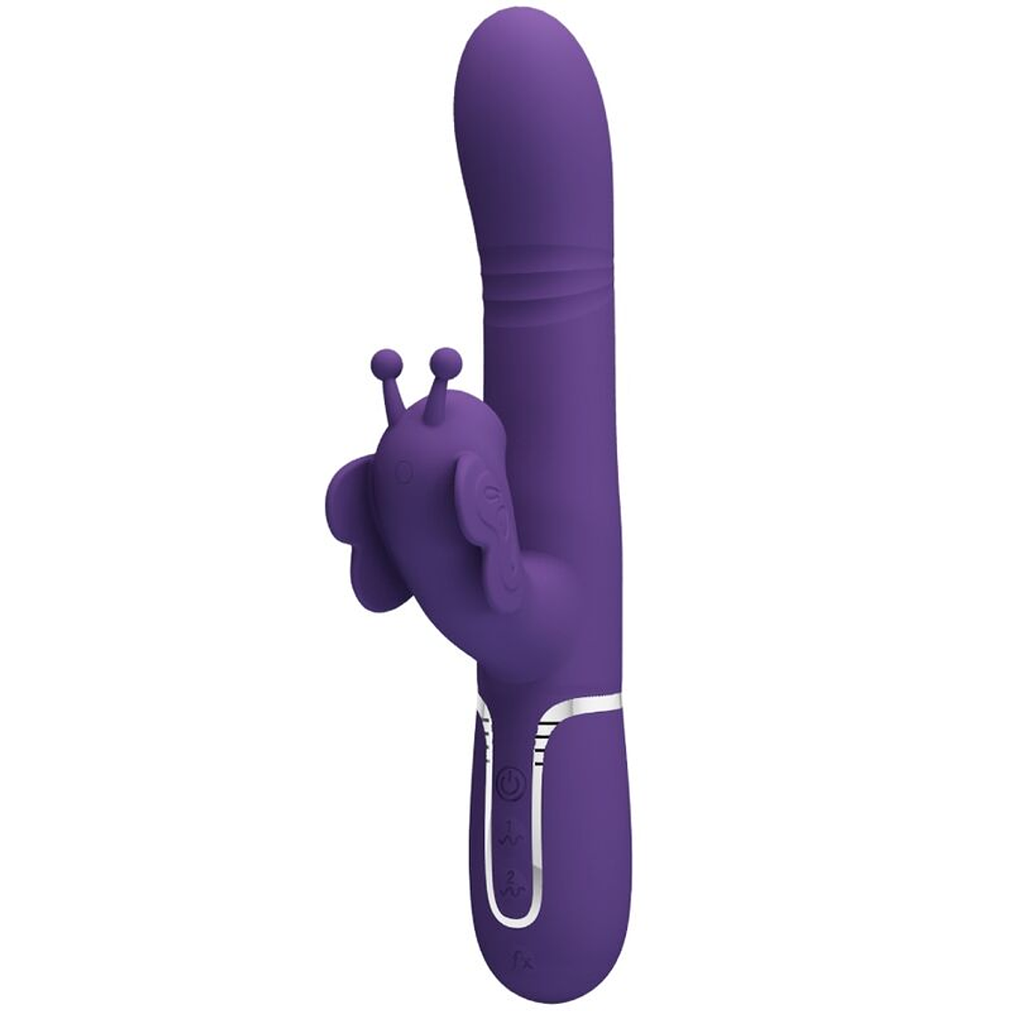 PRETTY LOVE - VIBRADOR COELHO MULTIFUNÇÕES 4 EM 1 BORBOLETA ROXO 1