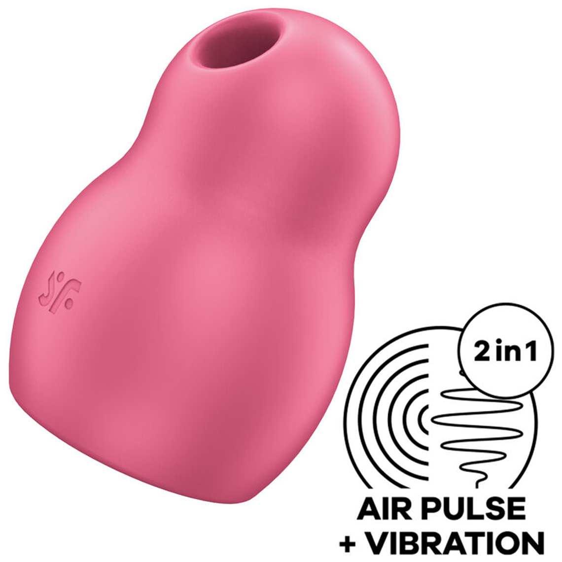 SATISFYER - PRO TO GO 1 ESTIMULADOR E VIBRADOR DE PULSO DE AR DUPLO VERMELHO 1