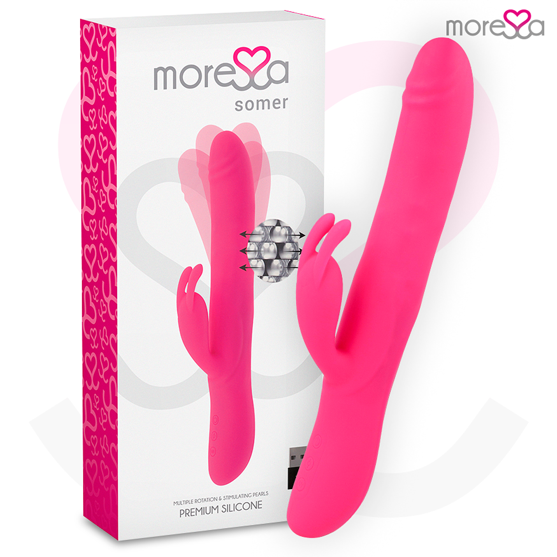 MORESSA - VIBRADOR PREMIUM SOMER COM ROTAO MÚLTIPLA 1