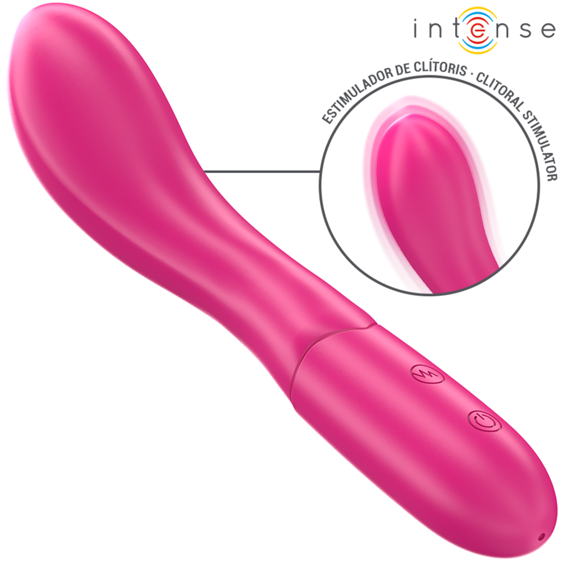 INTENSE - LISETTE VIBRADOR 19 CM FLEXÍVEL 10 VIBRAÇÕES ROSA 1