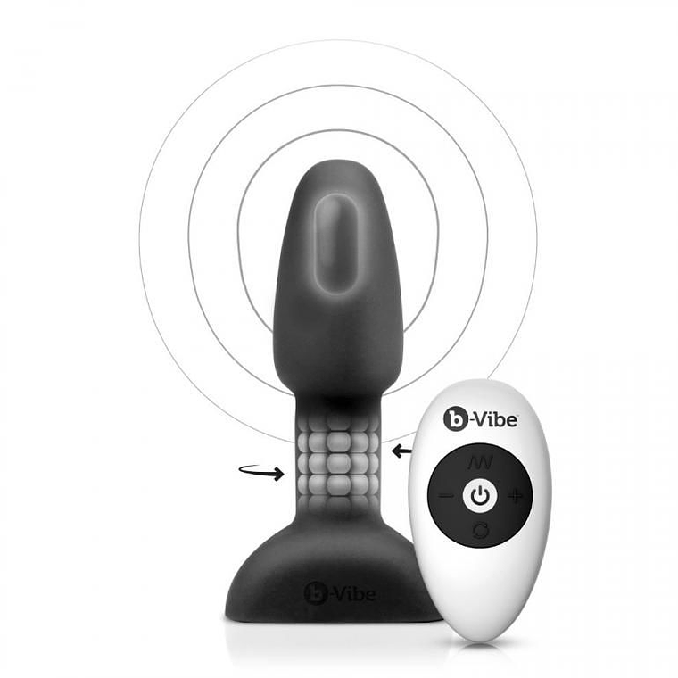 B-VIBE - PLUG ANAL DE CONTROLE REMOTO RIMMING PETITE PRETO 1