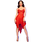  Babydoll Vermelho em Tule Transparente com Renda - CHILIROSE CR4847 L/XL - vignette 1