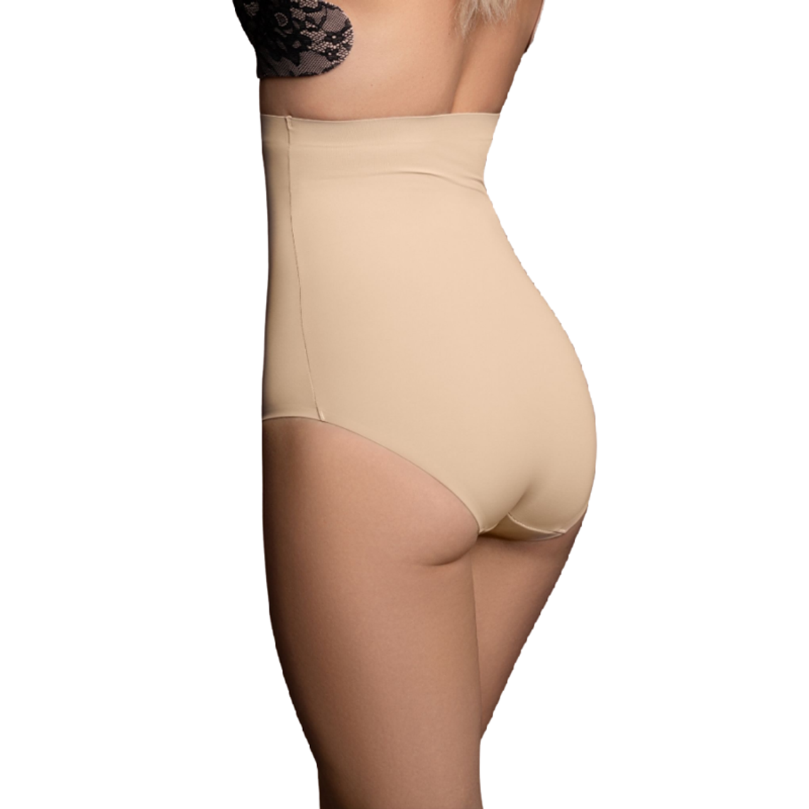 BYE-BRA - CINTO SEM EMENDA ESTILO PANTIES BEIGE TAMANHO S 1