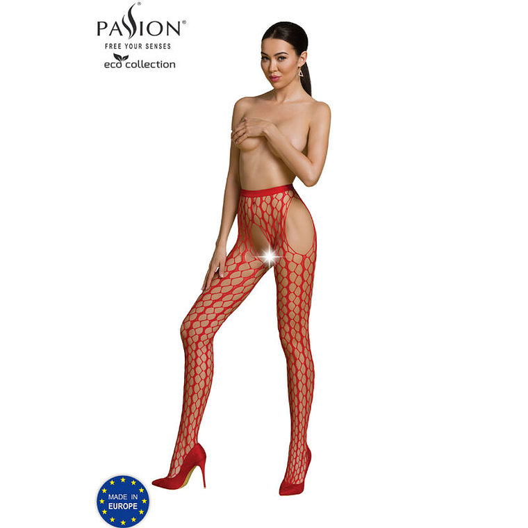 PASSION - COLEO ECO BODYSTOCKING ECO S007 VERMELHO 1
