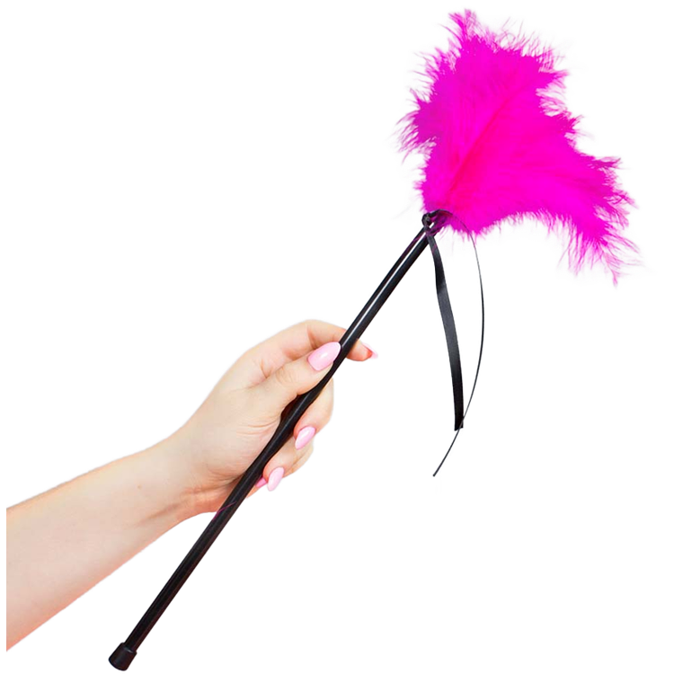 SECRETPLAY - PENAS ROSA 40 CM 1