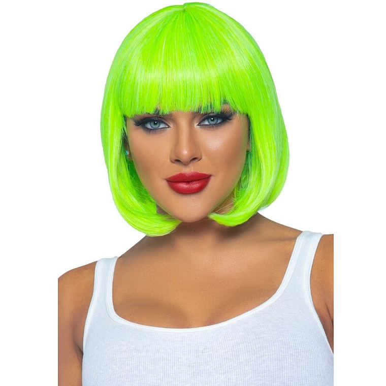 LEG AVENUE - PERUCA BOB FLUORESCENTE VERDE NEON 1