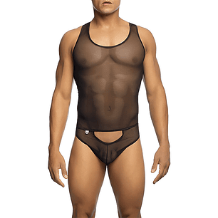 MOB - BODYSHEER PRETO TRANSPARENTE TAMANHO L/XL