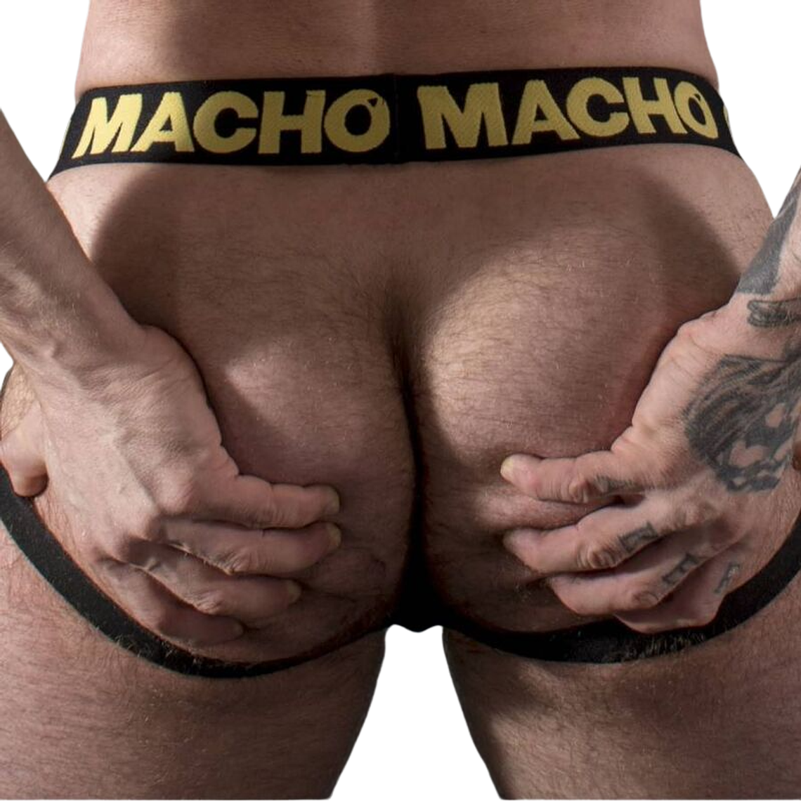 MACHO - MX25AC JOCK COURO AMARELO L 1