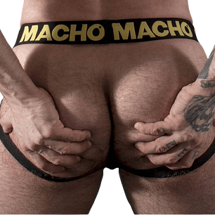 MACHO - MX25AC JOCK COURO AMARELO L