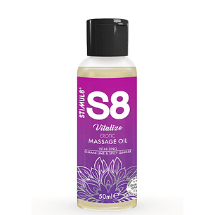 STIMUL8 - S8 VITALIZE ÓLEO DE MASSAGEM ERÓTICO LIMA 50 ML