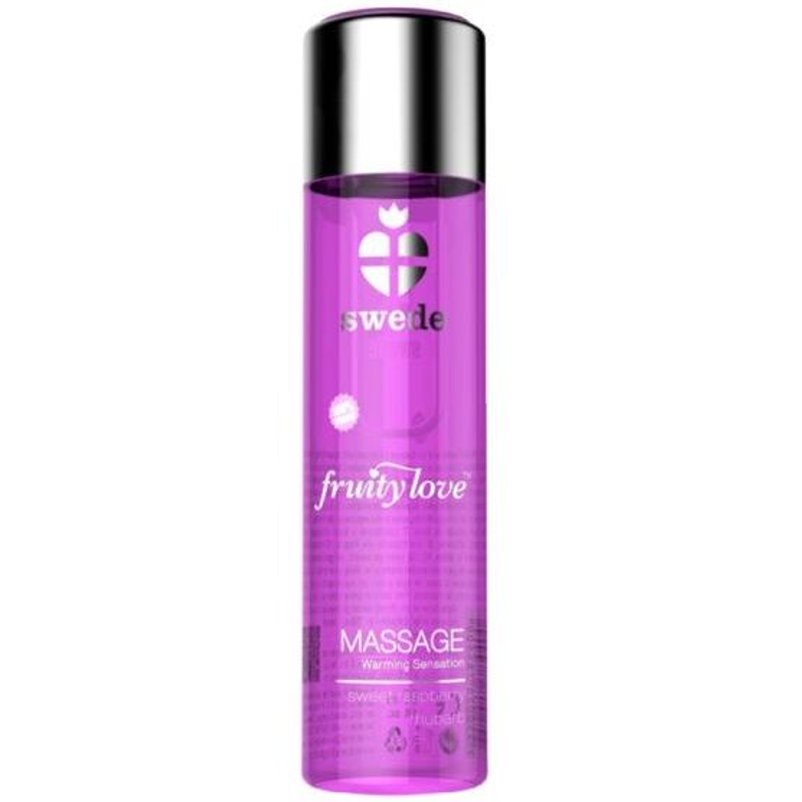 SWEDE - FRUITY LOVE EFEITO DE AQUECIMENTO ÓLEO DE MASSAGEM ROSA FRAMBOESA E RUIBARBO 60 ML 1