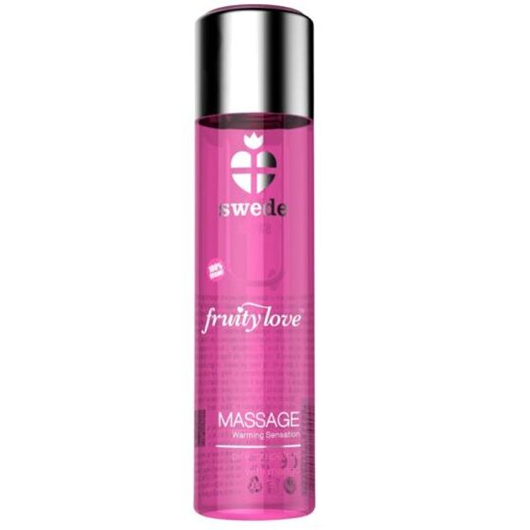 SWEDE - FRUITY LOVE ÓLEO DE MASSAGEM EFEITO DE AQUECIMENTO TORANJA ROSA COM MANGA 60 ML 1