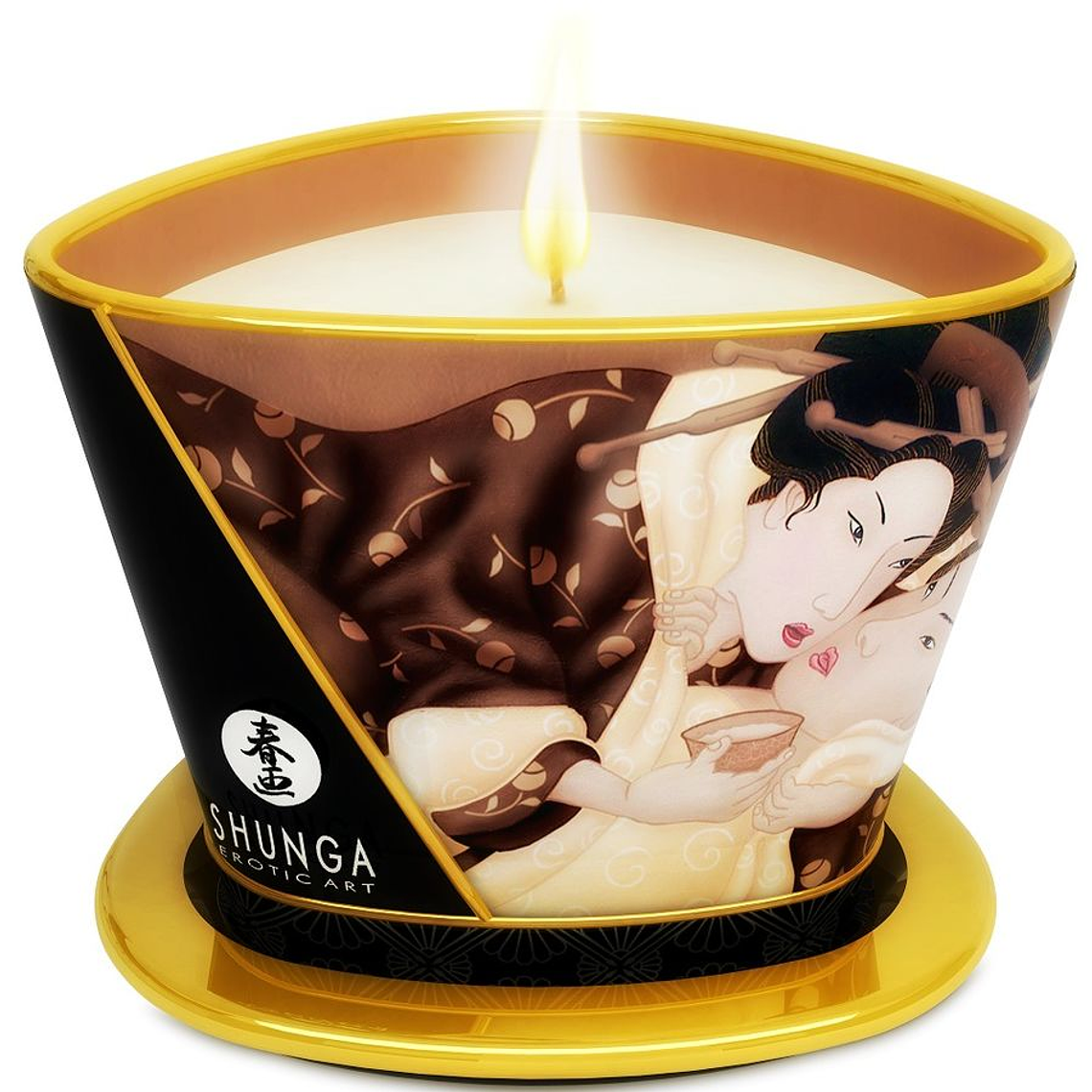 SHUNGA - MINI CARESS BY CANDELIGHT VELA DE MASSAGEM DE CHOCOLATE 170 ML 1