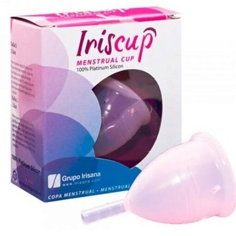 IRISCUP - COPO MÊS PEQUENO ROSA A + SACO ESTERILIZADOR GRATUITO 1