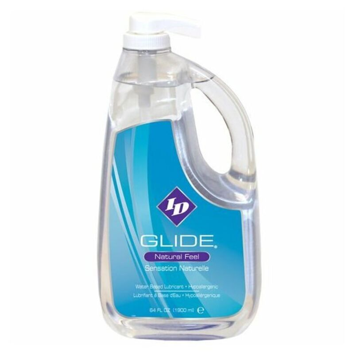 ID GLIDE - LUBRIFICANTE À BASE DE ÁGUA + SENSAÇÃO NATURAL HIPOALERGÉNICA 1900 ML 1