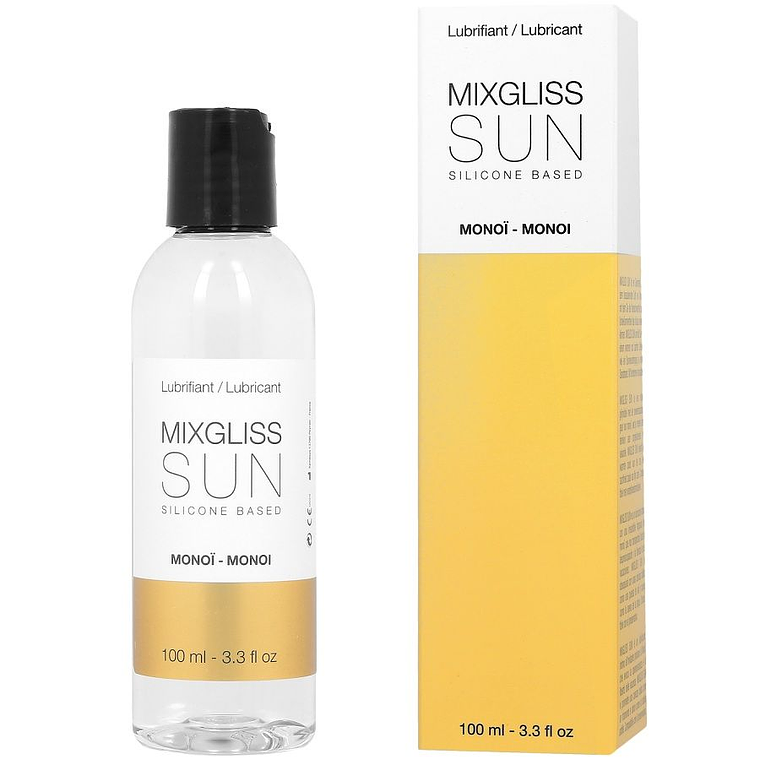 MIXGLISS - LUBRIFICANTE BASE DE SILICONE AROMA MONOI 100ML 1