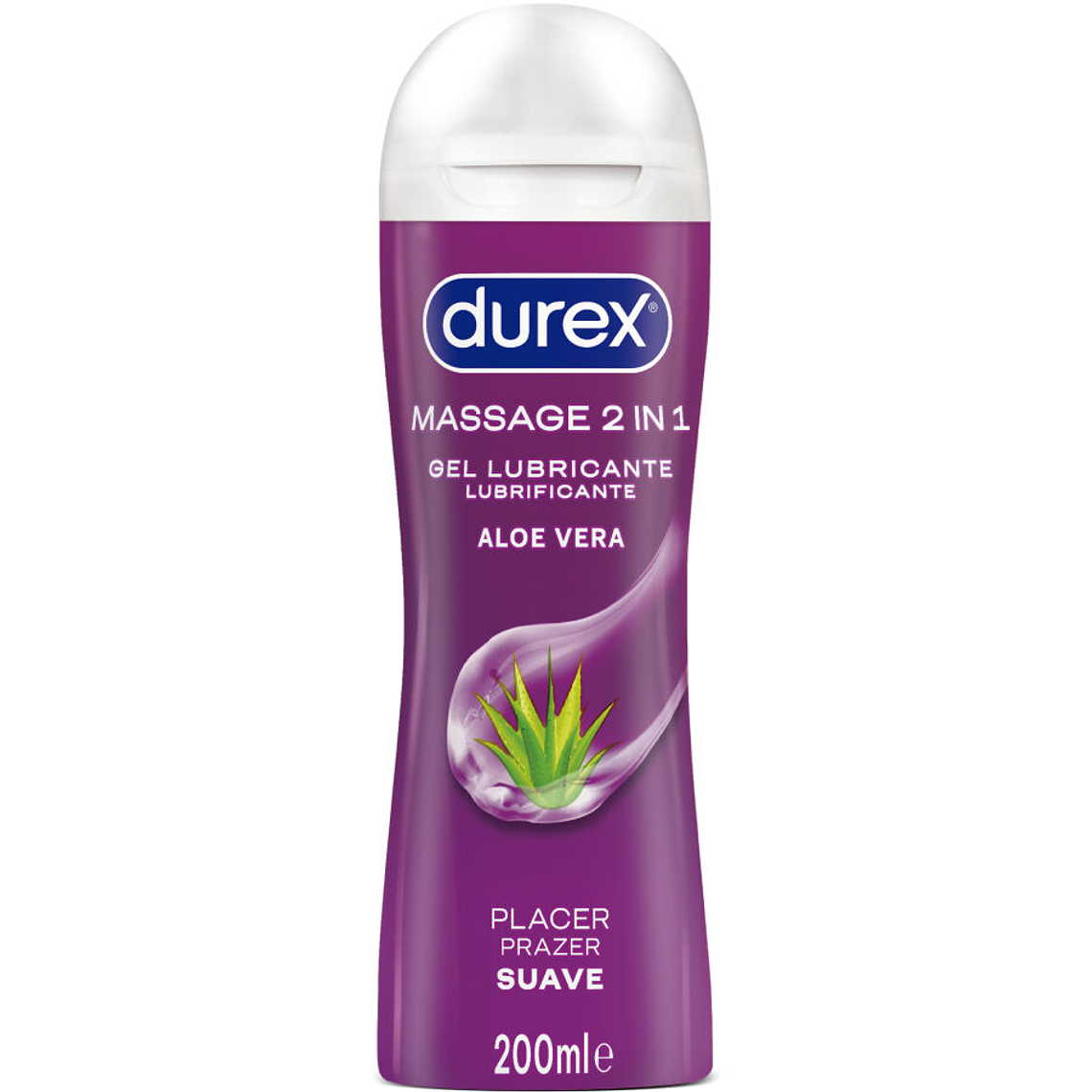 DUREX - GEL LUBRIFICANTE DE MASSAGEM SUAVE COM ALOE VERA 200 ML 1