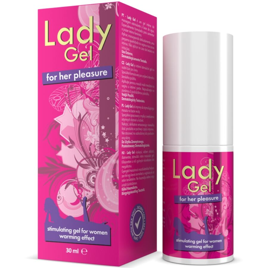 INTIMATELINE - LADY GEL FOR GER PLEASURE GEL ESTIMULANTE COM EFEITO DE CALOR ELLA 30 ML 1