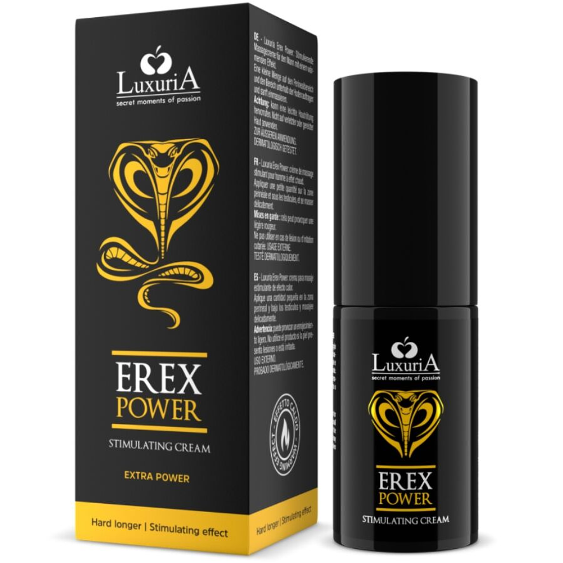 INTIMATELINE LUXURIA - CREME PARA PÉNIS EREX POWER HARD LONGER 30 ML 1